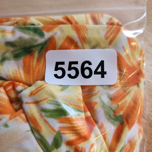 Vtg Catalina 3-Piece Swimsuit Cropped Tank High Waisted Bottoms Coverup Shorts L - Picture 16 of 16